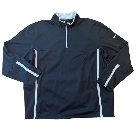 Nike Other - Nike Men's Jacket Golf Therma-Fit Quarter Zip Black Grey Size XXL